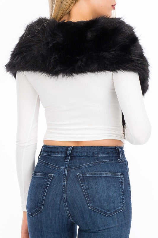 Faux Fur Shawl
