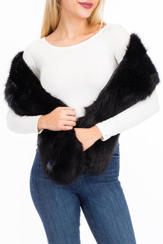 Faux Fur Shawl