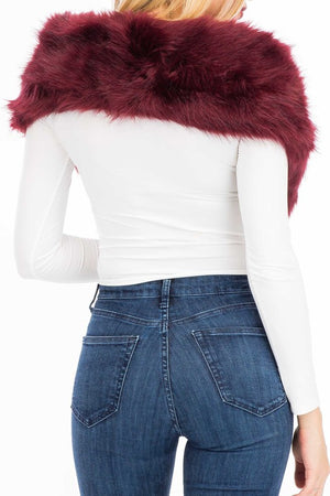 Faux Fur Shawl