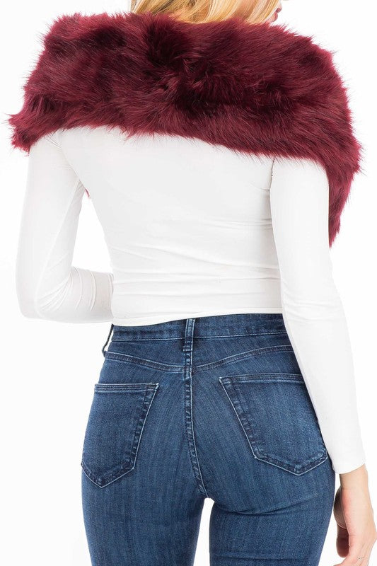 Faux Fur Shawl