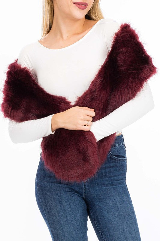 Faux Fur Shawl