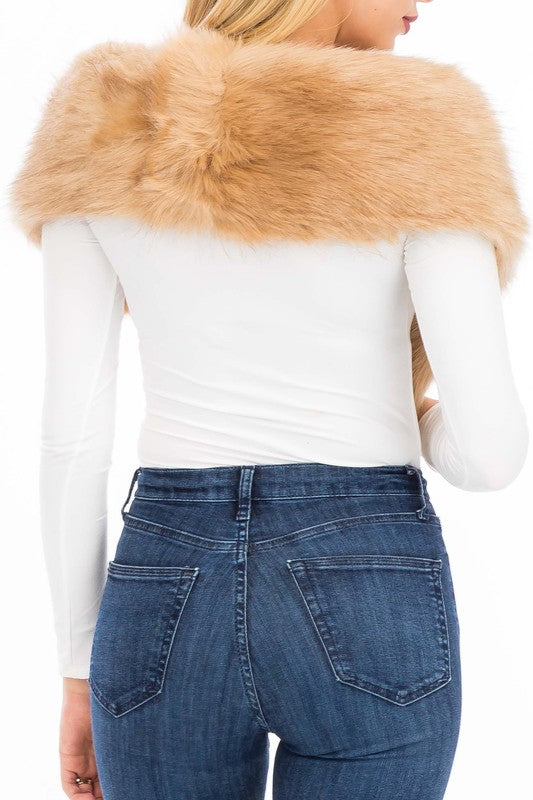 Faux Fur Shawl
