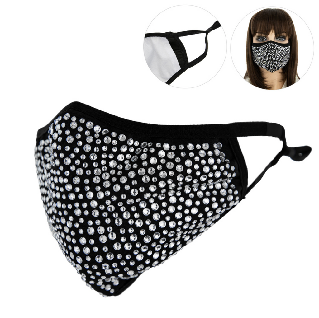 Rhinestone Face Mask