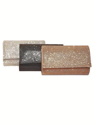 Square Rhinestone Clutch