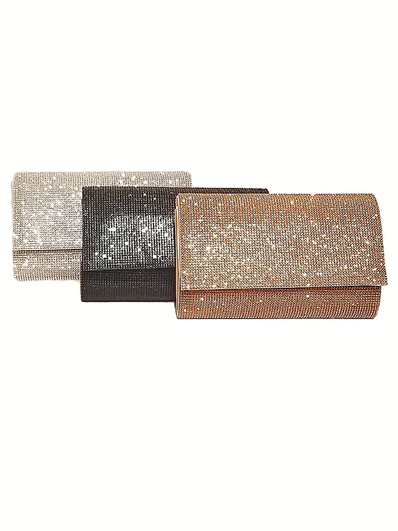 Square Rhinestone Clutch