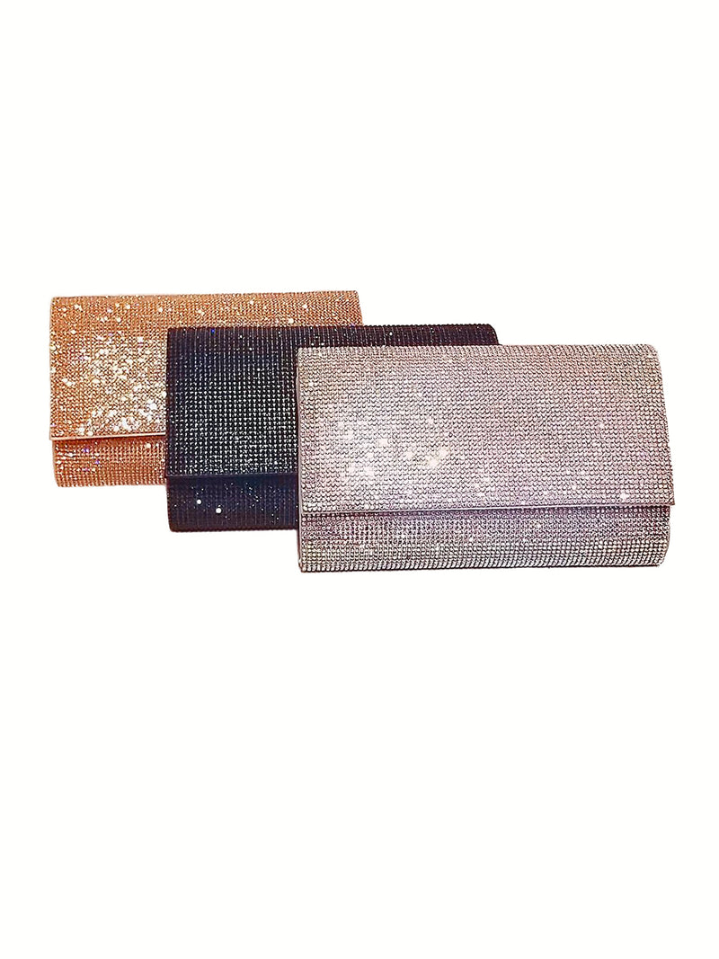 Square Rhinestone Clutch