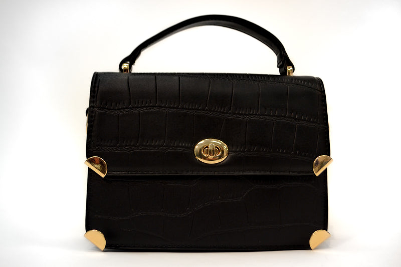 Faux Croc Leather Bag