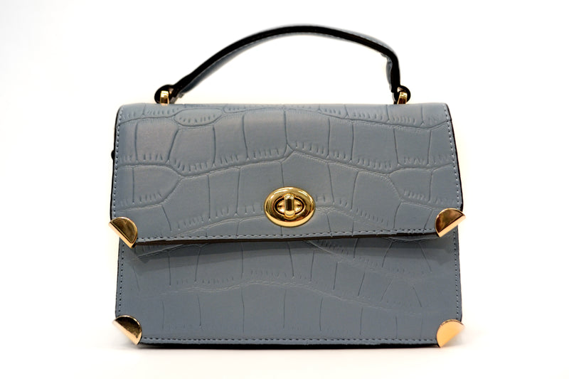 Faux Croc Leather Bag