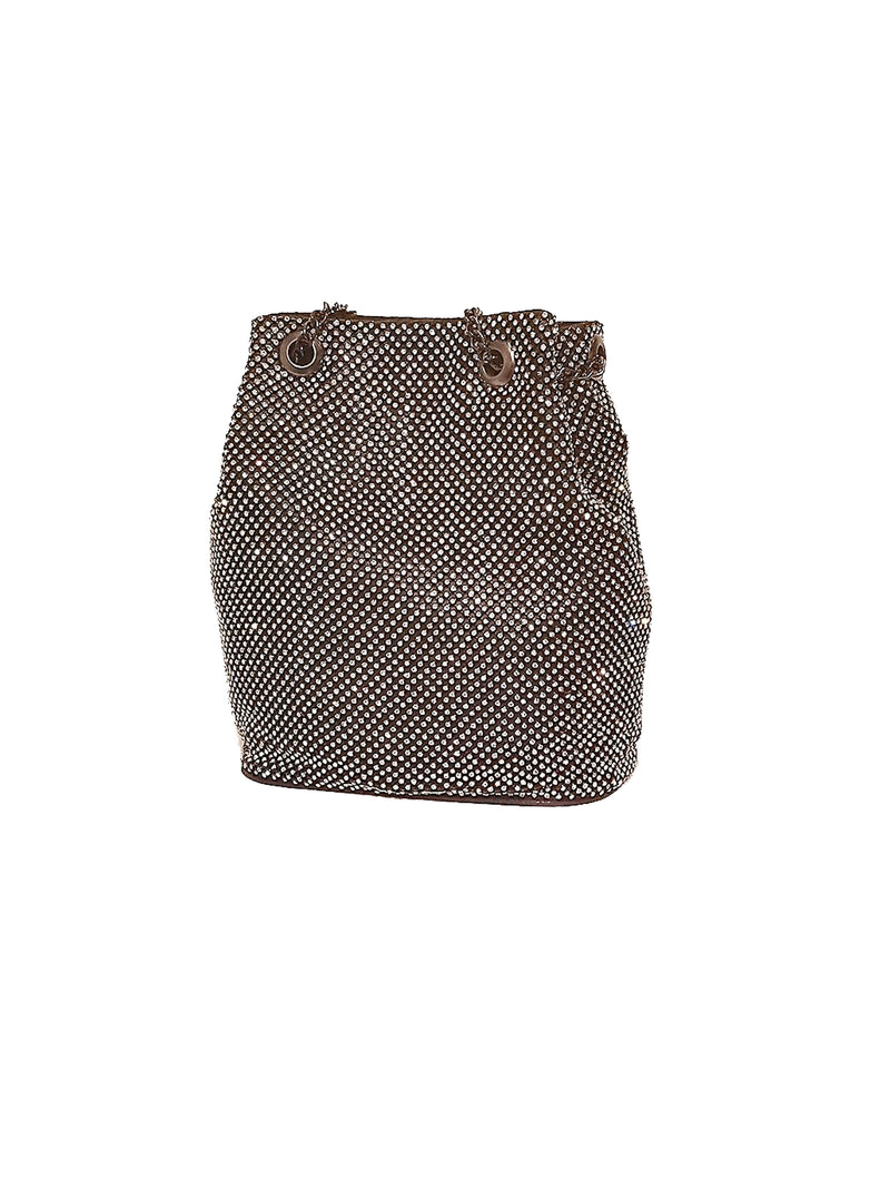 Large Rhinestone Bucket Bag