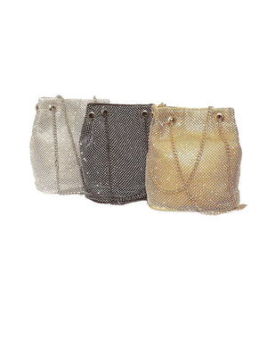 Large Rhinestone Bucket Bag