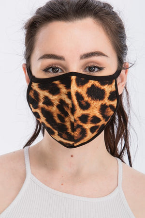 Leopard Print Face Mask
