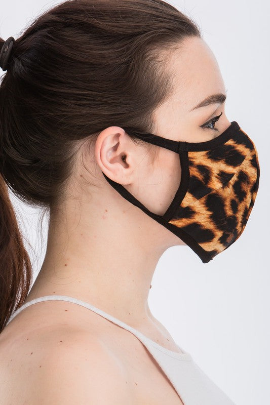 Leopard Print Face Mask