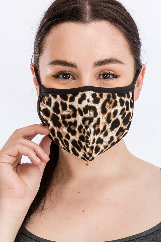 Leopard Print Face Mask