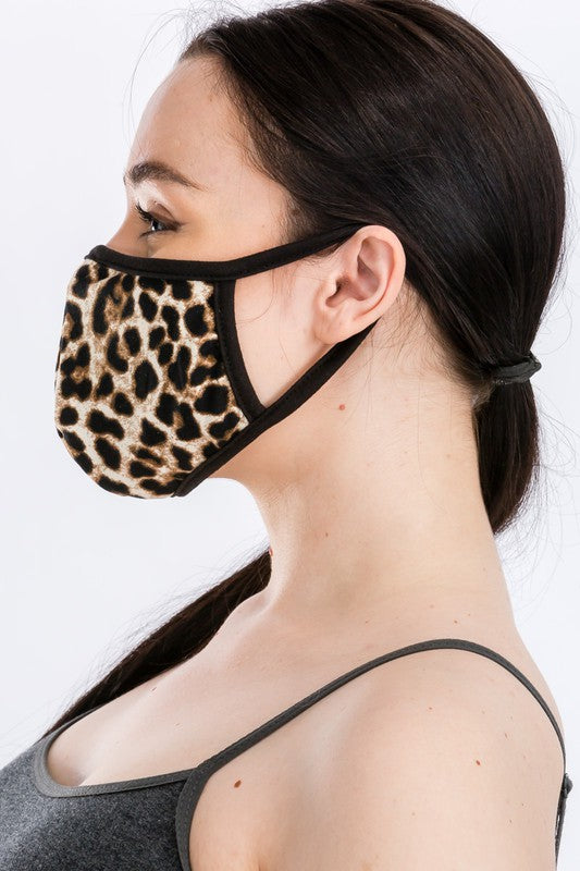 Leopard Print Face Mask