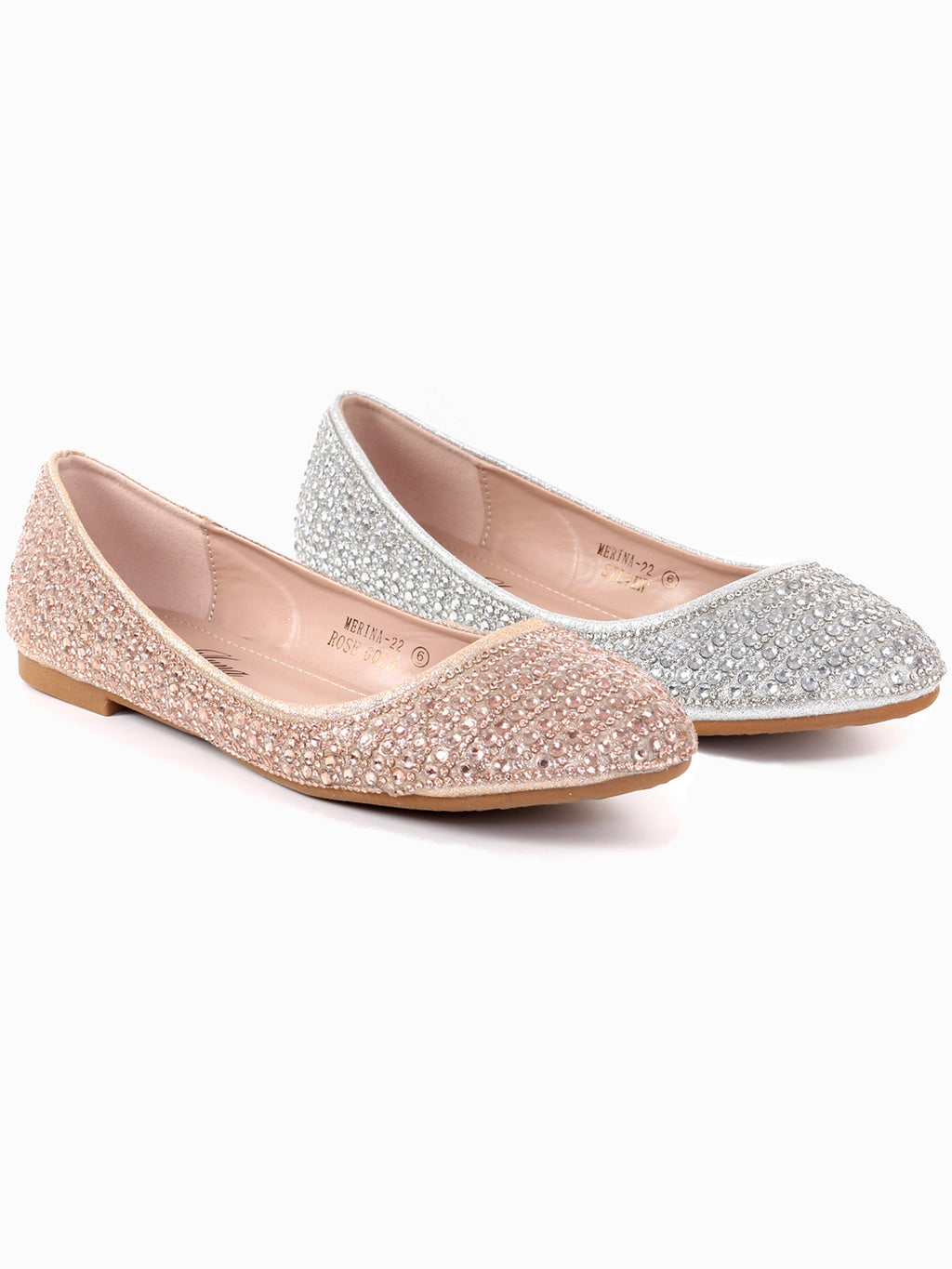 Glitter Crystal Slip-ons