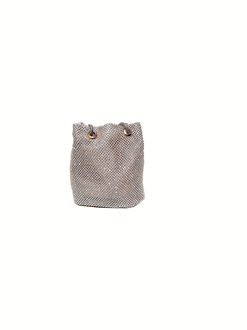 Small Rhinestone Bucket Bag