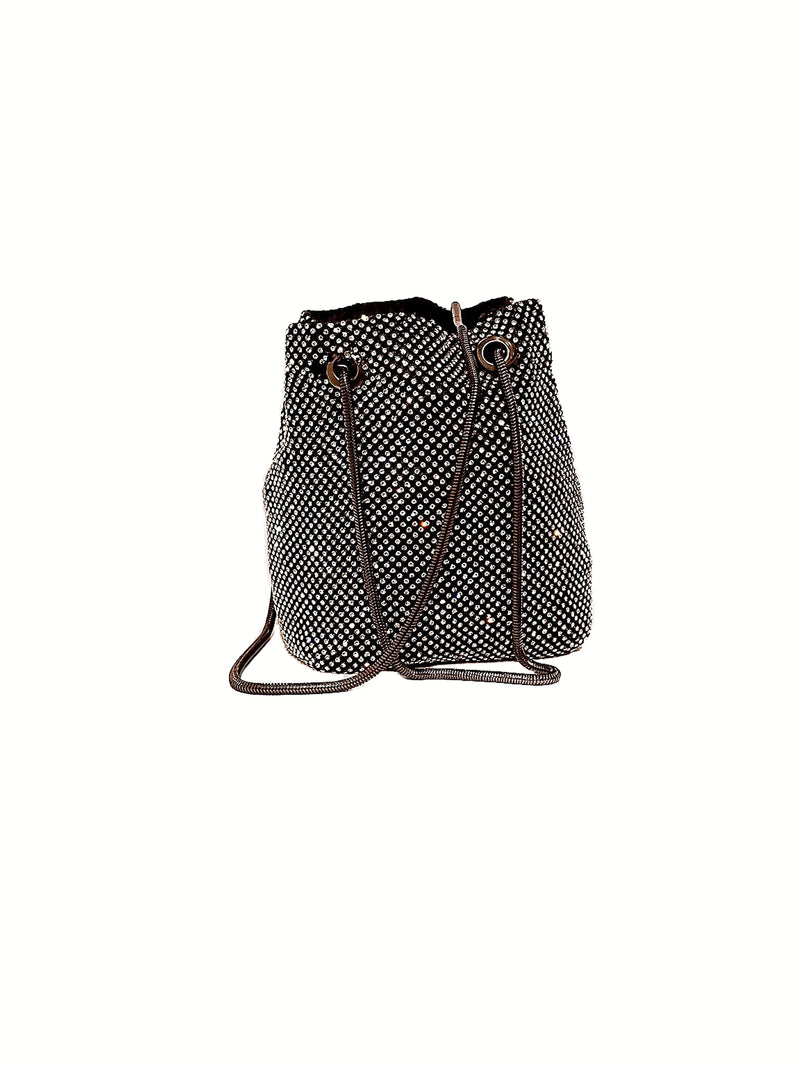 Small Rhinestone Bucket Bag